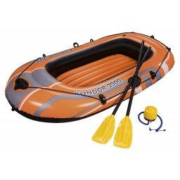 BOTE INFLABLE 2 PERSONAS BESTWAY CON REMOS RAFTING