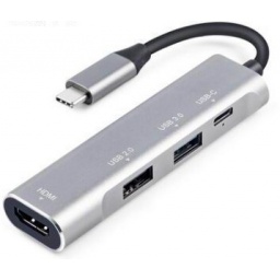 ADAPTADOR HUB 6 EN 1 USB 2.0/ USB 3.0/SD/TF/USB-C/ HDMI