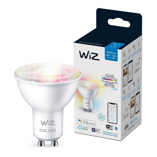 LAMPARA LED WIZ WIFI DICROICA COLOR 4 9W GU10